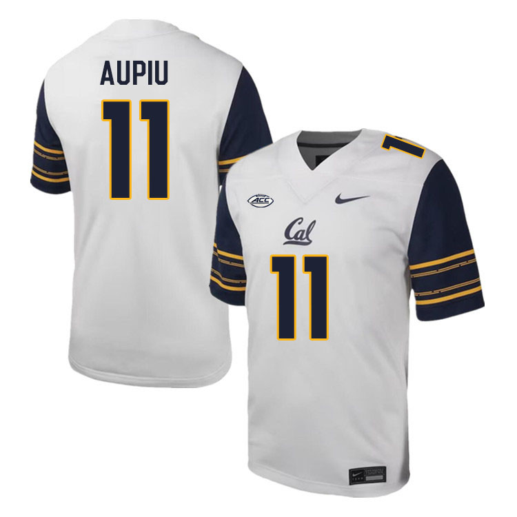 California Golden Bears #11 Dayday Aupiu ACC Conference College Football Jerseys Stitched-White